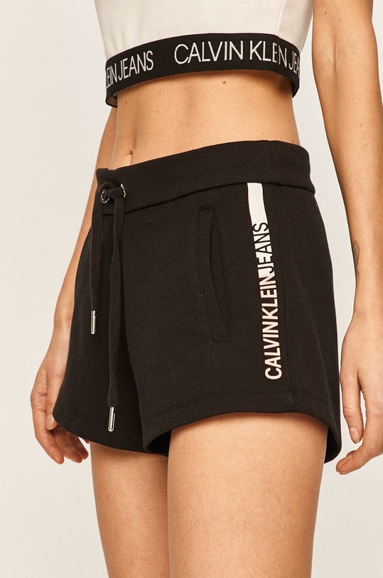 Calvin Klein Jeans - Šortky pletenina čierna J20J213609