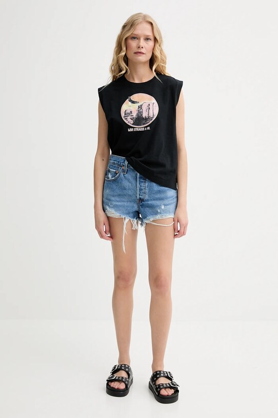 Levi's pantaloni scurți din denim 56327.0081 albastru SS23