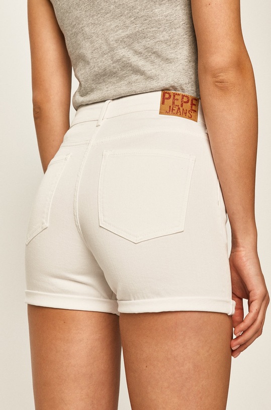 Oblečenie Pepe Jeans - Šortky Archive PL800848TA2 biela