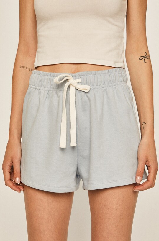 Tally Weijl - Pantaloni scurti tricotaj albastru SSHCOSENO5