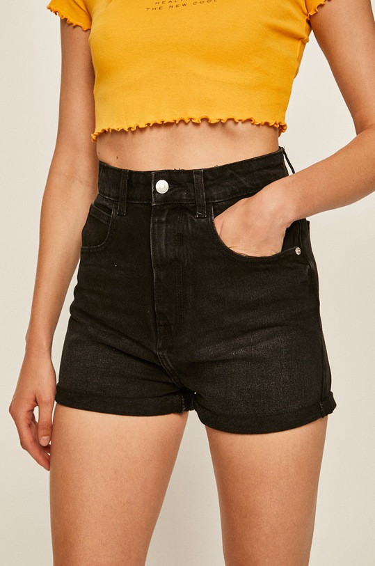 Tally Weijl Szorty bawełna czarny SSHDEMOMI