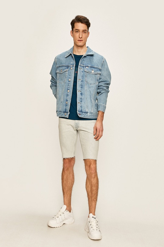 Tommy Hilfiger - Džínové šortky x Lewis Hamilton MW0MW13716 modrá SS20