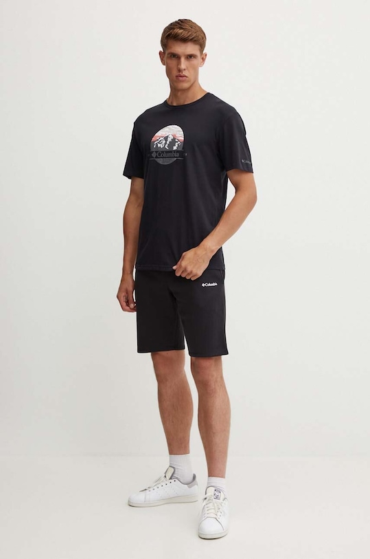 Columbia pantaloni scurți 1884601 negru SS24