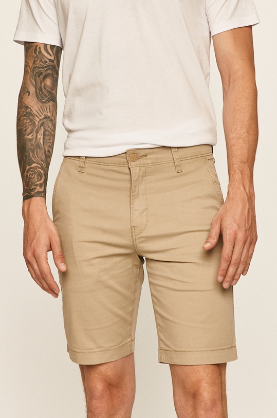 Levi's - Kraťasy látka béžová 17202.0008