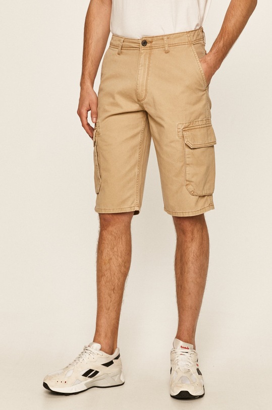 Wrangler - Szorty bawełna beżowy W15DKC58N