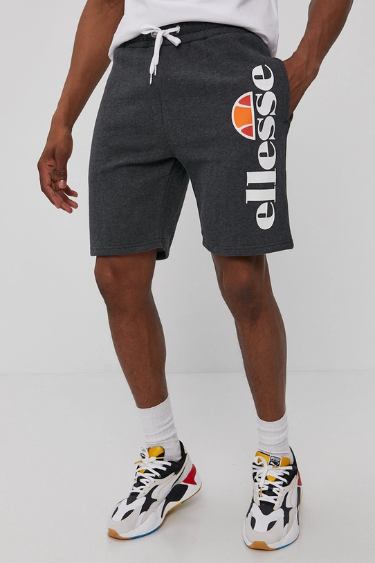 Kratke hlače Ellesse Bossini Fleece Short print siva SHS08748