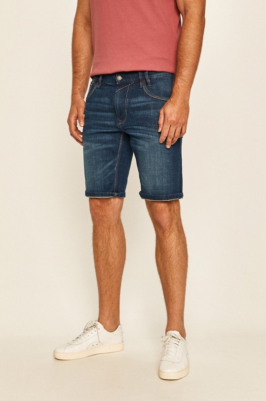 Tom Tailor Denim - Szorty jeansowe z elastanem niebieski 1018317