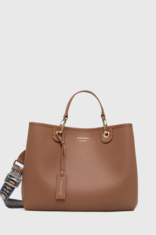 Emporio Armani torebka mieści A4 brązowy Y3D165.YFO5B