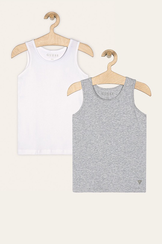 Guess Jeans - T-shirt dziecięcy (2-pack) 113-166 cm z elastanem biały L93G00.JR003
