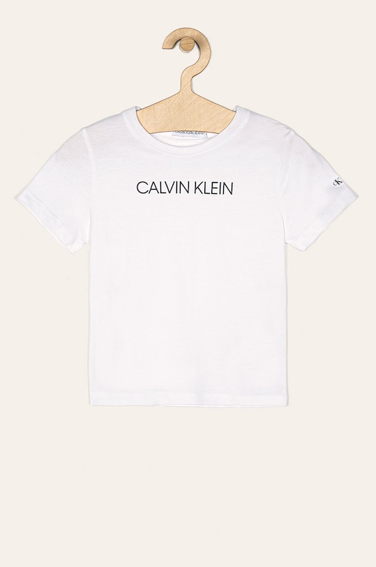 Calvin Klein Jeans - Gyerek póló 104-176 cm pamut fehér IB0IB00347