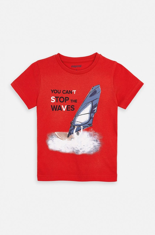 Mayoral - Dětské tričko 92-134 cm kulatý červená 3068.5K.MINI