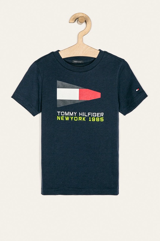 Tommy Hilfiger - Дитяча футболка 104-176 cm бавовна темно-синій KB0KB05628