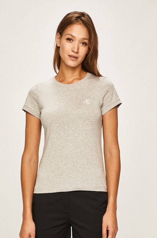 Calvin Klein Jeans - T-shirt J20J212883 bawełna szary J20J212883