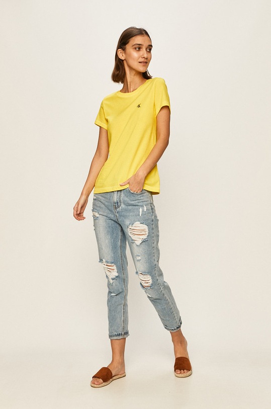 Calvin Klein Jeans tricou J20J212883 galben AA00