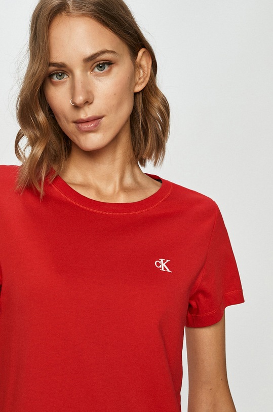 Calvin Klein Jeans tricou rosu J20J212883