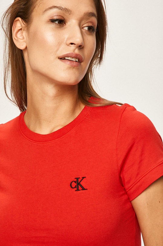Calvin Klein Jeans tricou rosu J20J212883