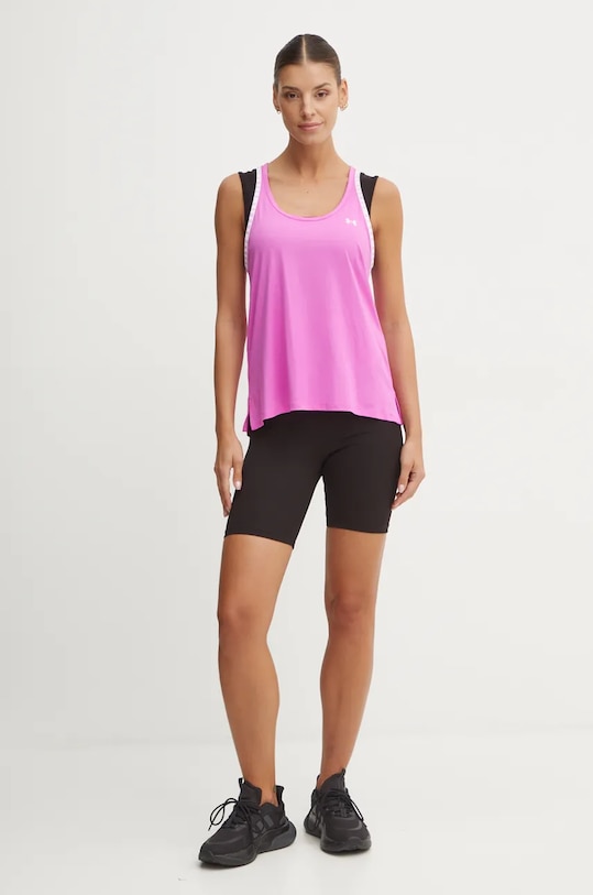 Under Armour top de antrenament Knockout 1351596 roz AW24