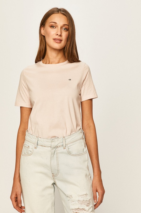 Calvin Klein - Tričko bavlna ružová K20K202021