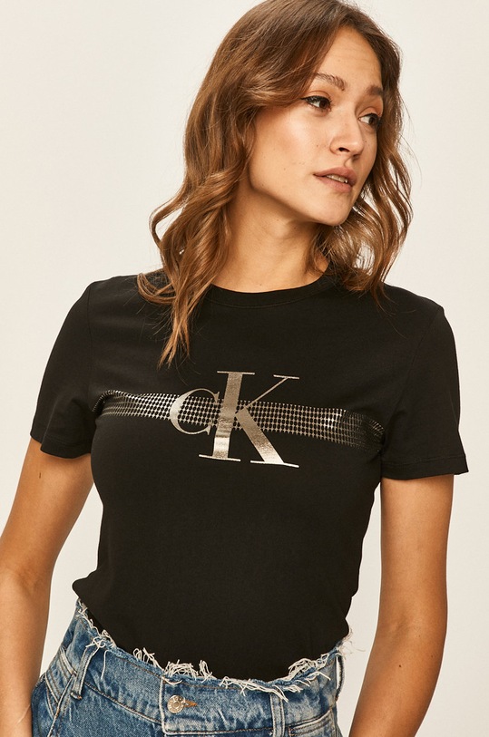 Calvin Klein Jeans - Tričko černá J20J213554