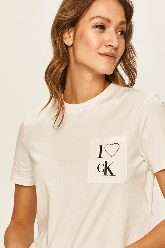 Calvin Klein Jeans - Tricou alb J20J213548