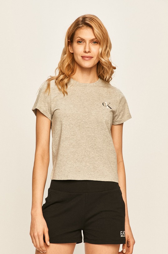 Calvin Klein Underwear - T-shirt CK One z elastanem szary 000QS6356E