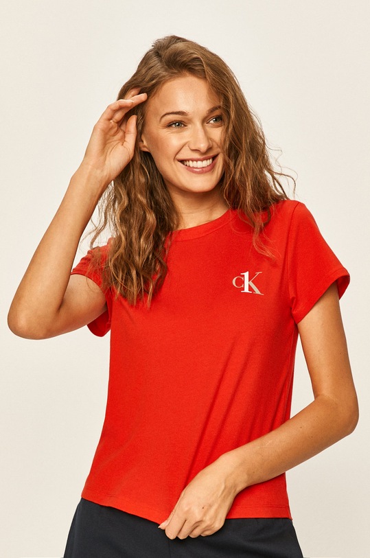 Calvin Klein Underwear tricou print rosu 000QS6356E