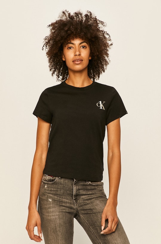 Calvin Klein Underwear - T-shirt CK One z elastanem czarny 000QS6356E