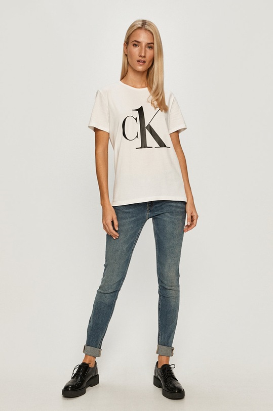Tričko Calvin Klein Underwear 000QS6436E bílá AA00