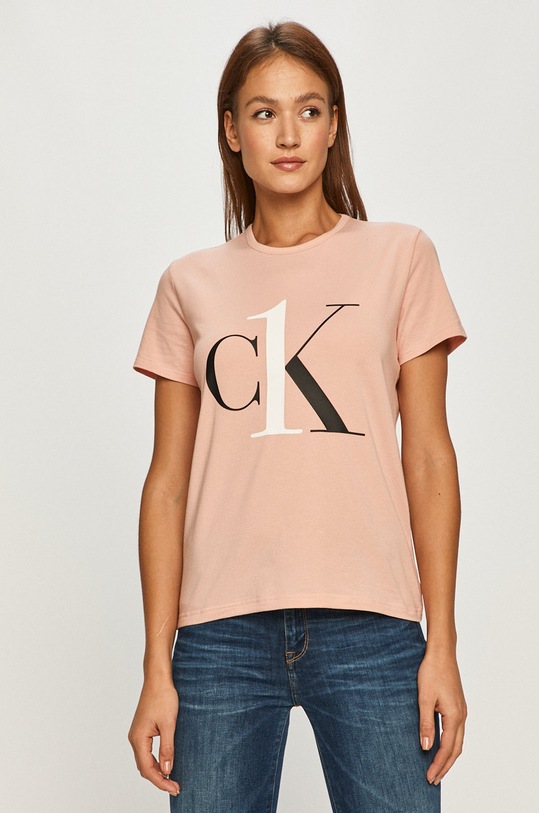 Calvin Klein Underwear tricou print roz 000QS6436E
