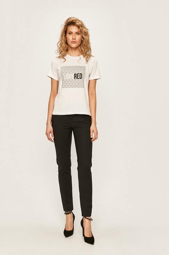 Red Valentino - Tricou TR3MG05Z516 alb SS20