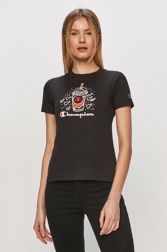 Champion - Tričko 112965 bavlna čierna 112965