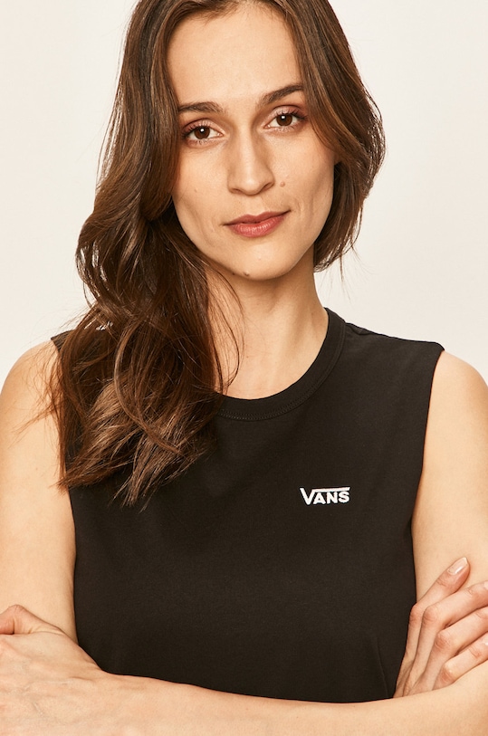 Vans - Top aplikacja czarny VN0A4DNGBLK1