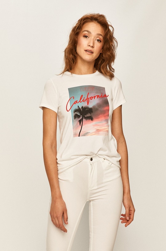 Levi's - Tričko kulatý bílá 17369.0917