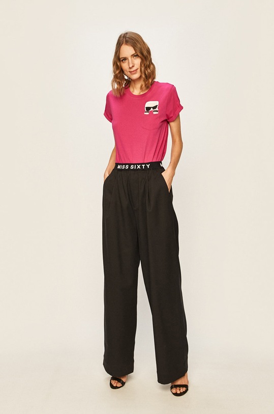 Karl Lagerfeld - Tricou 201W1712 roz SS20