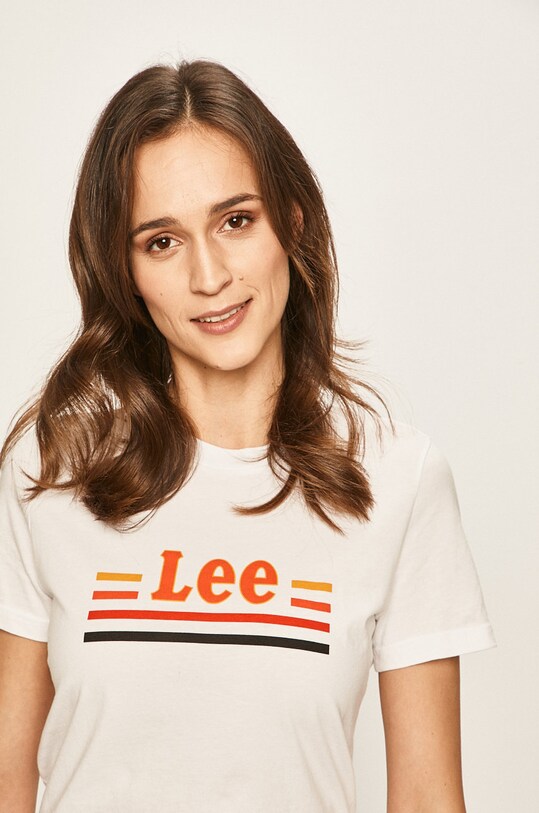 Lee - Tricou alb L41HEPLJ