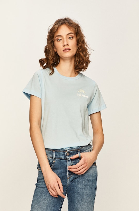 Lee - Tricou print albastru L41TEPNR