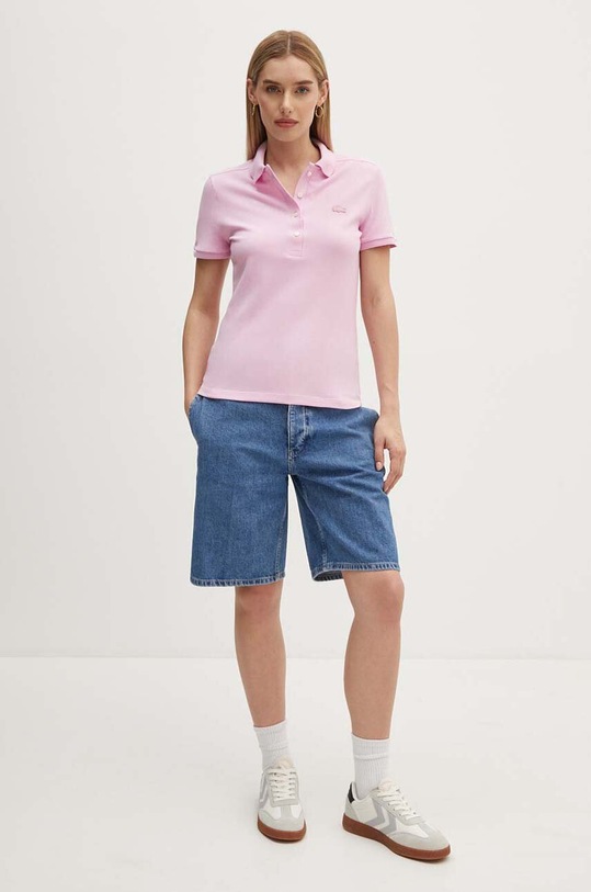 Lacoste polo PF5462 różowy AW24