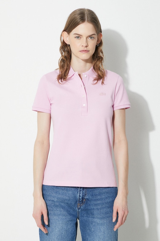 Lacoste polo shirt PF5462 pink AW25