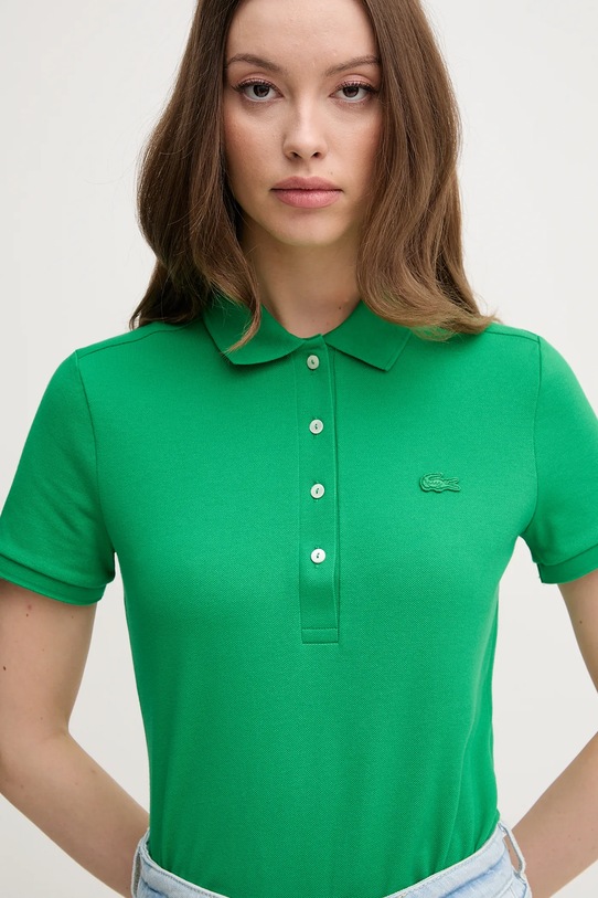 Lacoste tricou polo verde PF5462