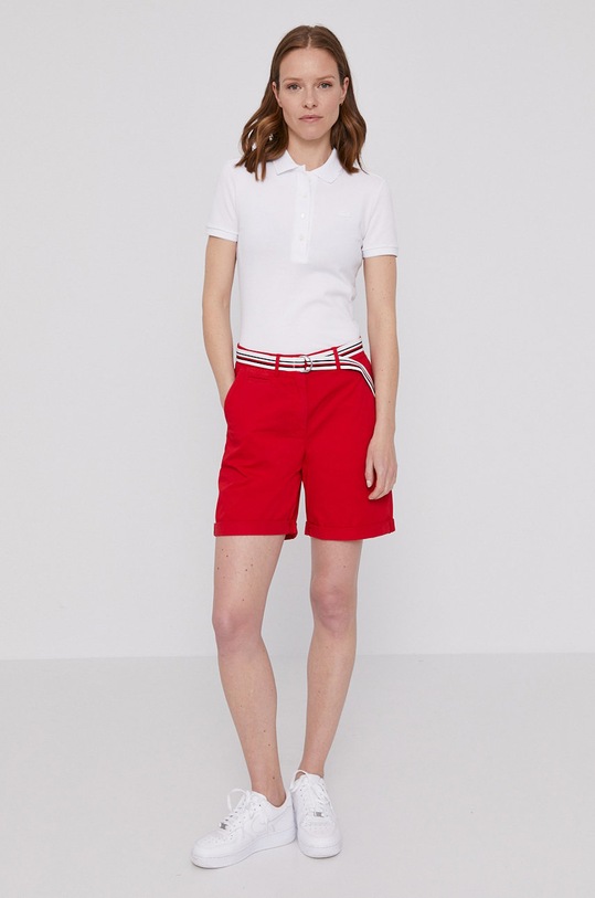 Lacoste tricou polo PF5462 alb AW25