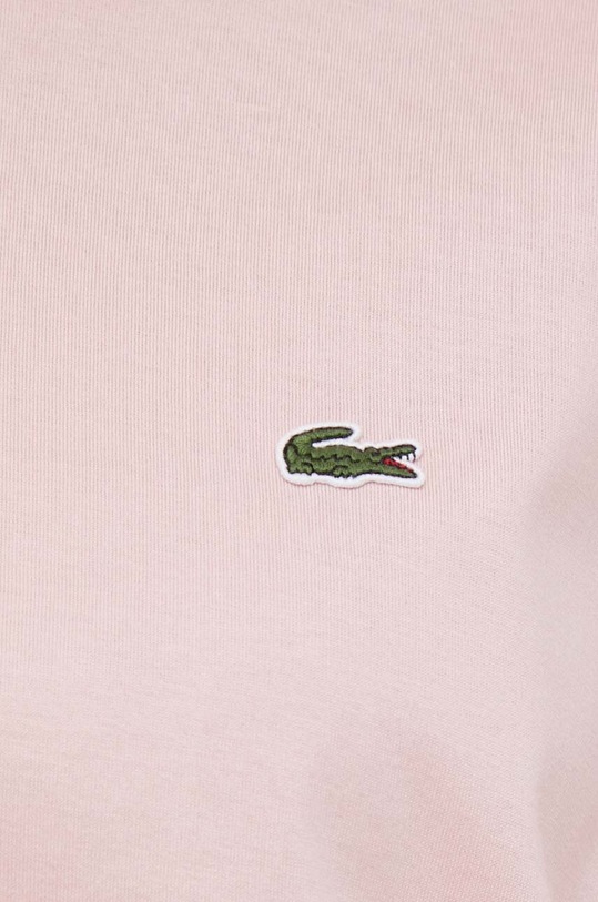 Lacoste t-shirt bawełniany TF5441 różowy