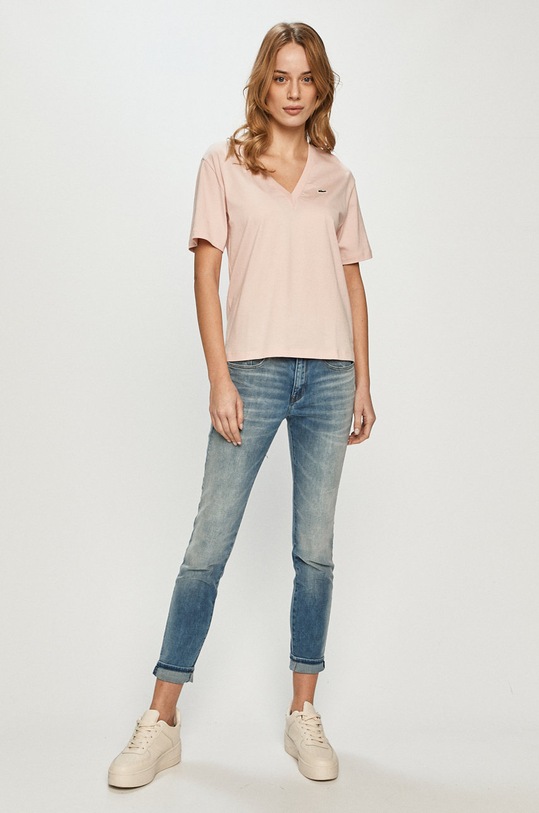 Lacoste - T-shirt TF5458 TF5458 różowy SS21