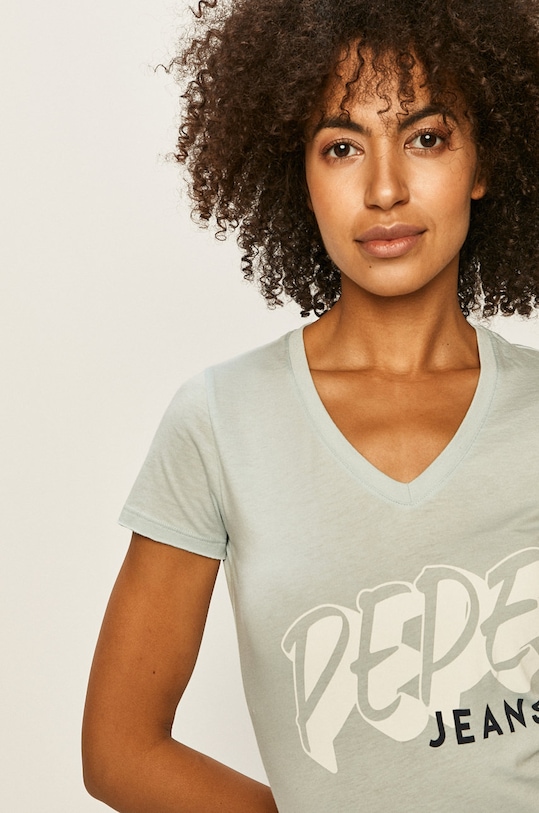 Pepe Jeans - Tricou Adele albastru PL504431