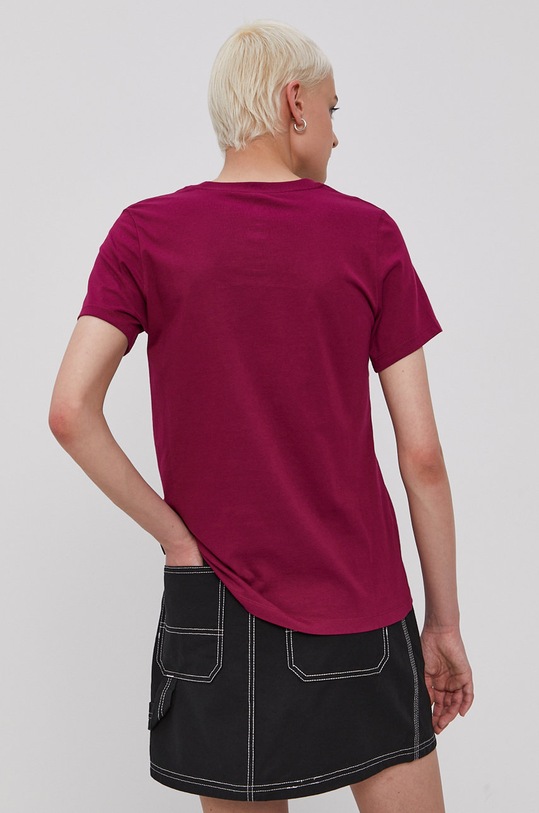 Odzież Converse T-shirt 10018569.A10 fioletowy