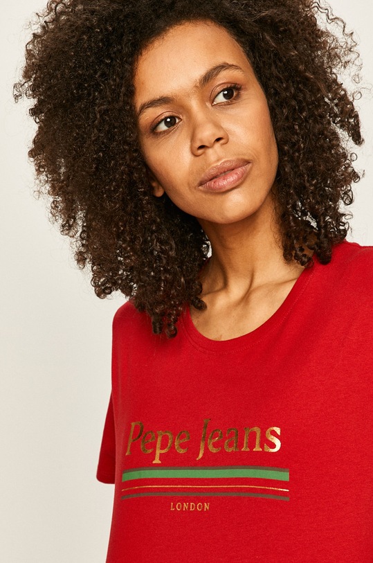 Pepe Jeans - Tričko Lara červená PL504316