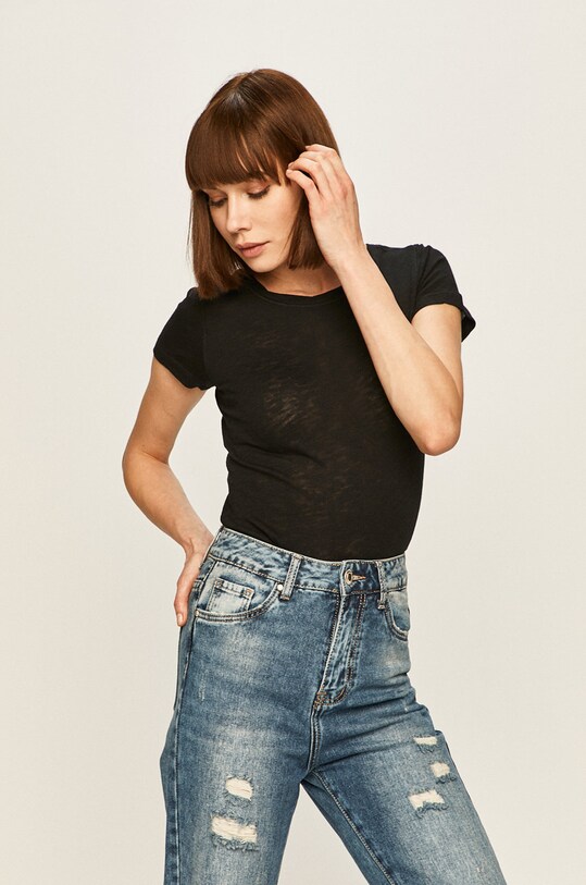 Marc O'Polo - T-shirt bawełna czarny B01226151115