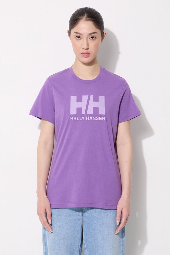 Helly Hansen cotton t-shirt Planet friendly violet 34112