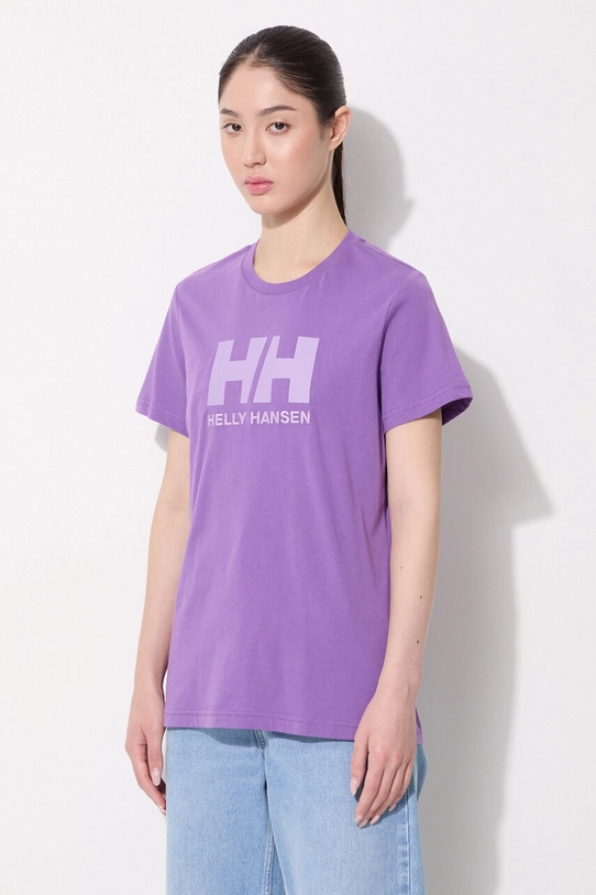 Abbigliamento Helly Hansen t-shirt in cotone 34112 violetto