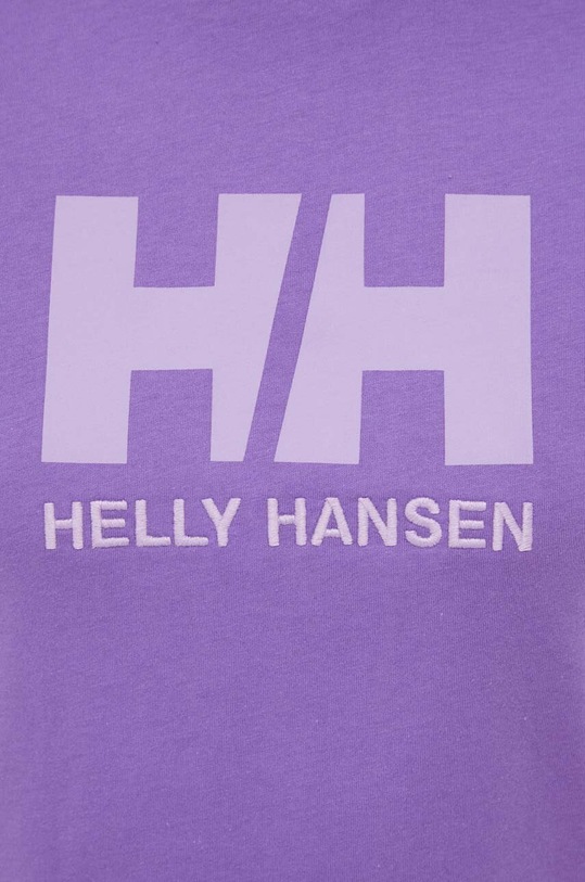 Helly Hansen t-shirt bawełniany fioletowy 34112