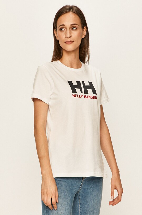 Helly Hansen T-shirt bawełniany biały 34112